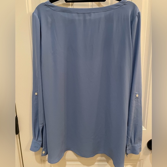 Loft Sky blue silky blouse - Picture 2 of 3